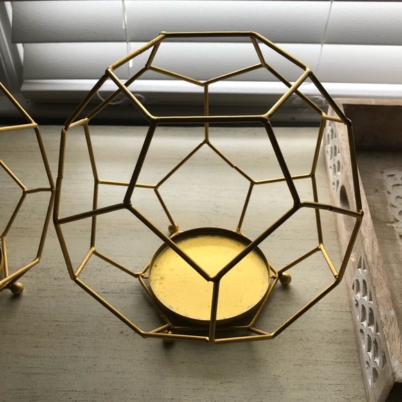 Brass Candle Holders - Picture 1 of 2